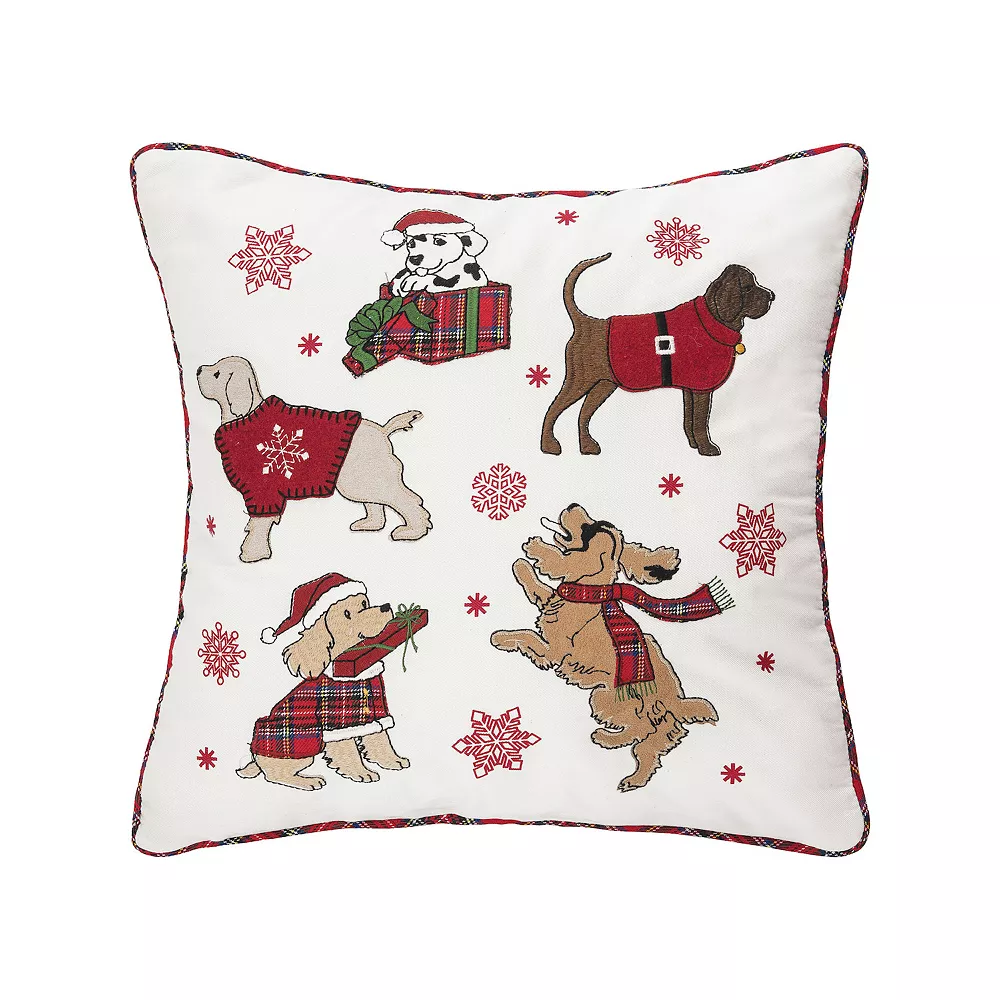 C&F Home Festive Playful Dogs Christmas Throw Pillow 3 C&F Home Festive Playful Dogs Christmas Throw Pillow