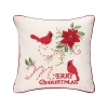 C&F Home Cardinal Cane Merry Christmas Throw Pillow -Safavieh Store 5926644
