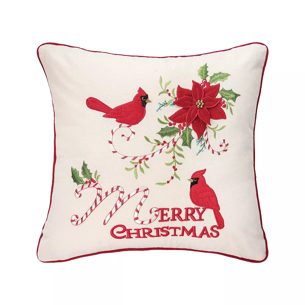 C&F Home Cardinal Cane Merry Christmas Throw Pillow 3 C&F Home Cardinal Cane Merry Christmas Throw Pillow
