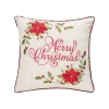C&F Home Merry Christmas Ribbon Art Throw Pillow -Safavieh Store 5926658
