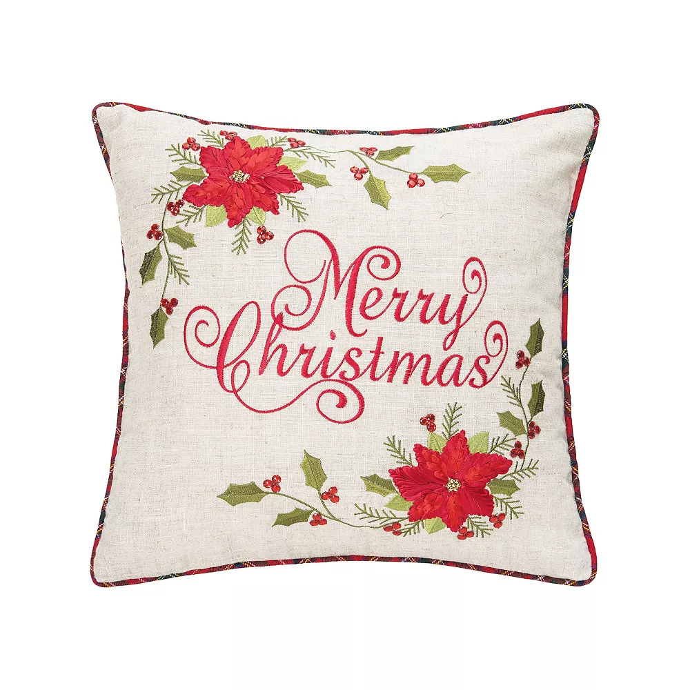 C&F Home Merry Christmas Ribbon Art Throw Pillow 3 C&F Home Merry Christmas Ribbon Art Throw Pillow