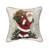 C&F Home Woodland Santa Christmas Throw Pillow