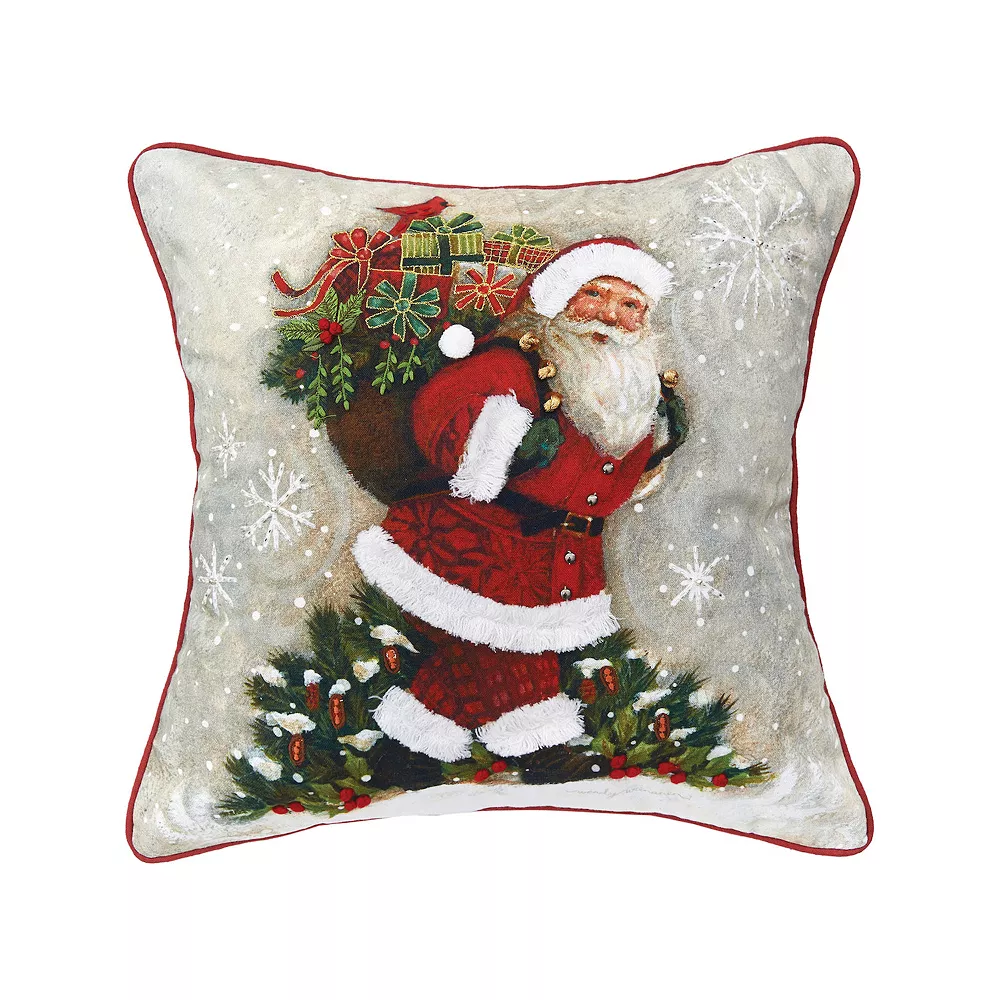 C&F Home Woodland Santa Christmas Throw Pillow 3 C&F Home Woodland Santa Christmas Throw Pillow