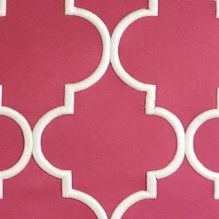 Edie At Home Edie@Home Indoor Outdoor Oversized Embroidered Quatrefoil Throw Pillow -Safavieh Store 5927127 ALT4