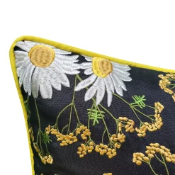 Edie At Home Edie@Home Indoor Outdoor Floral Print With Allover Embroidery Throw Pillow 8 Edie At Home Edie@Home Indoor Outdoor Floral Print With Allover Embroidery Throw Pillow -Safavieh Store 5927144 ALT2