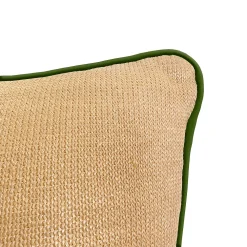 Edie At Home Edie@Home Indoor Outdoor Reversible Raffia Mitered Stripe Throw Pillow -Safavieh Store 5927163 ALT3