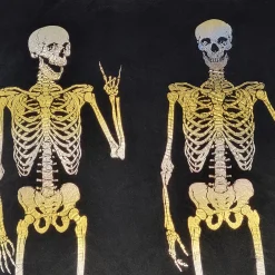 Edie At Home Edie@Home Velvet Rocker Skeletons Throw Pillow -Safavieh Store 5927166 ALT4