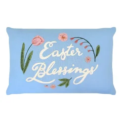 Celebrate Together Easter Blue Easter Blessings Pillow