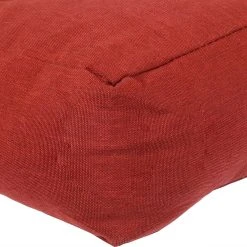 Sunnydaze Decor Sunnydaze Outdoor Square Olefin Tufted Seat Cushions - Brick Red - Set Of 2 -Safavieh Store 5947897 ALT2