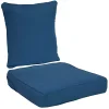 Sunnydaze Decor Sunnydaze Indoor/Outdoor Polyester Back And Seat Cushions - Blue