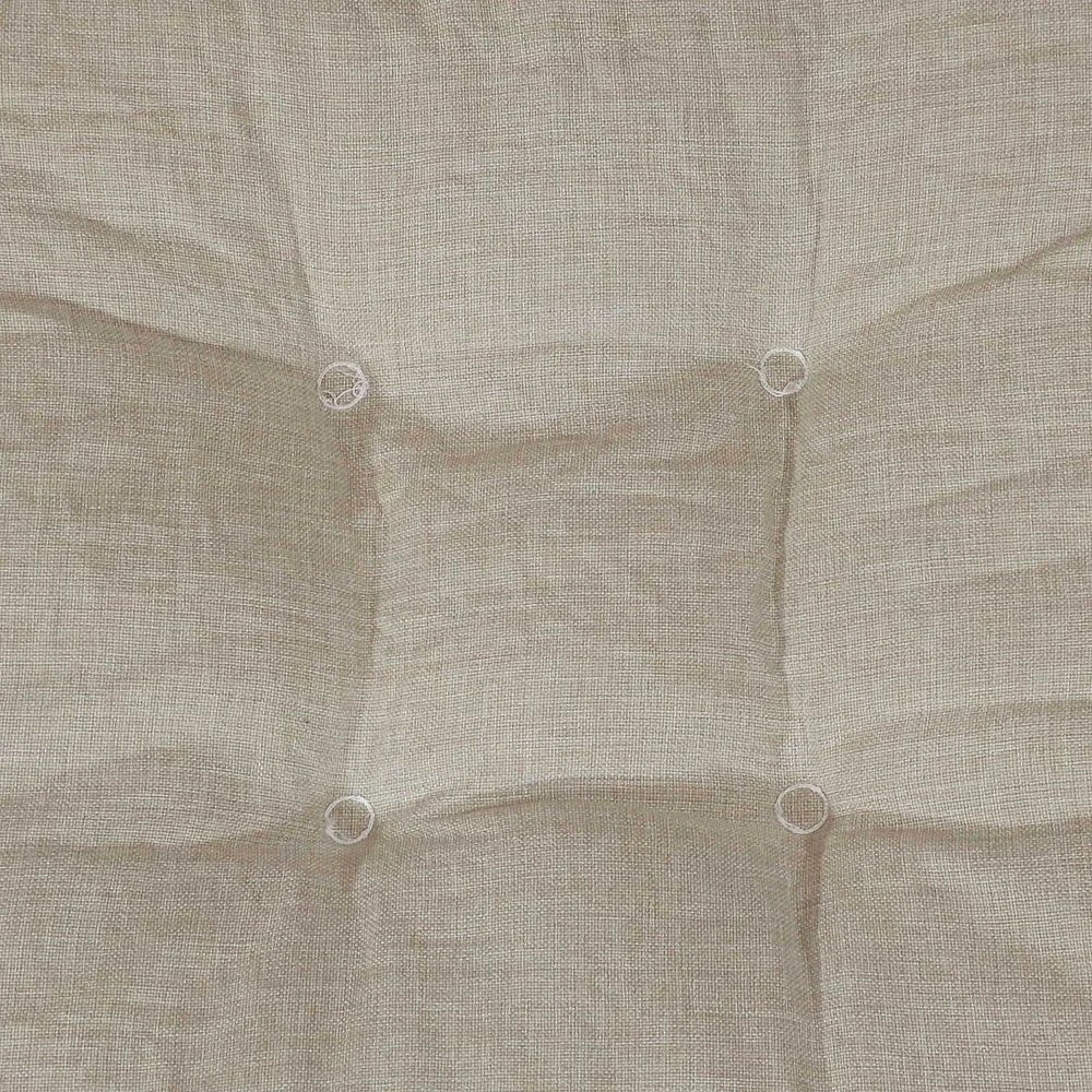 Sunnydaze Decor Sunnydaze Outdoor Square Olefin Tufted Seat Cushions - Beige - Set Of 2 6 Sunnydaze Decor Sunnydaze Outdoor Square Olefin Tufted Seat Cushions - Beige - Set Of 2 - Image 4