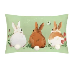 Celebrate Together Easter Green Bunny Bottoms Pillow