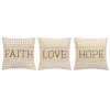 Celebrate Together Easter Neutral Faith Love Hope 3-Pack Pillow