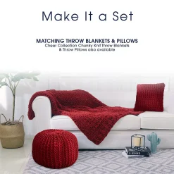 Cheer Collection 18" X 18" Knitted Throw Pillow -Safavieh Store 5971782 ALT3