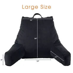 Cheer Collection Backrest Reading Pillow - Plush Fiber Filled TV And Gaming Pillow With Armrest -Safavieh Store 5977770 ALT3