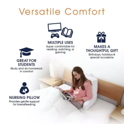 Cheer Collection Shredded Memory Foam TV Pillow & Backrest -Safavieh Store 5977777 ALT3