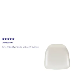 Emma+Oliver Emma And Oliver Indoor Hard White Fabric Chiavari/Dining Chair Cushion -Safavieh Store 5979699 ALT2