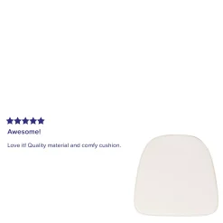 Emma+Oliver Emma And Oliver Indoor Soft Burgundy Fabric Chiavari/Dining Chair Cushion -Safavieh Store 5980199 ALT2