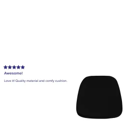 Emma+Oliver Emma And Oliver Indoor Soft Snow White Fabric Chiavari/Dining Chair Cushion -Safavieh Store 5980232 ALT2