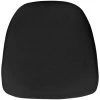 Emma+Oliver Emma And Oliver Indoor Hard Black Fabric Chiavari/Dining Chair Cushion -Safavieh Store 5980252 Black