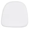 Emma+Oliver Emma And Oliver Indoor Kids Soft White Fabric Chiavari/Dining Chair Cushion