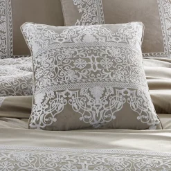 Five Queens Court Othello Linen 20" Square Decorative Throw Pillow -Safavieh Store 5998668 ALT