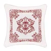 Five Queens Court Holiday Dreams Red 20" Square Decorative Throw Pillow -Safavieh Store 6005973