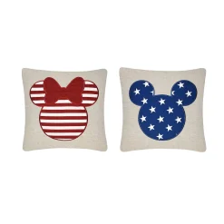 Americana Linen Mickey & Minnie 2-Pack Pillow