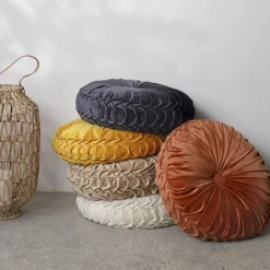 Lush Décor Lush Decor Velvet Round Decorative Pillow -Safavieh Store 6019092 ALT5