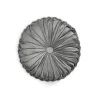 Lush Décor Lush Decor Velvet Round Decorative Pillow -Safavieh Store 6019092 Frost Gray