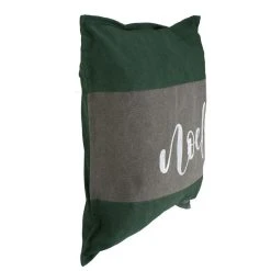 Christmas Central 18" Green And Brown Suede "Noel" Christmas Throw Pillow -Safavieh Store 6066176 ALT2
