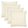 Juvale Set Of 4 Blank Canvas 17x17 Throw Pillow Covers To Decorate, Plain Cases For DIY Crafts, Living Room, Modern Home Decor -Safavieh Store 6096287