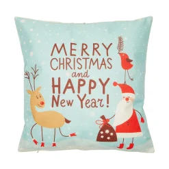 Juvale 18x18 Holiday Throw Pillow Covers, Merry Christmas, Seasons Tidings, Happy New Year (6 Pack) -Safavieh Store 6096332 ALT2