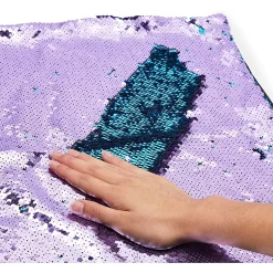 Juvale Reversible Sequin Throw Pillow Covers, Mermaid Décor (18 X 18 In, 2 Pack) -Safavieh Store 6096449 ALT3