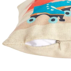 Juvale 4 Pack Dinosaur Decorative Kids Throw Pillow Cover, 4 Dinosaur Designs, T-Rex Themed, Pterodactyl, Triceratops, Brachiosaurus (18 X 18 In) -Safavieh Store 6096497 ALT3