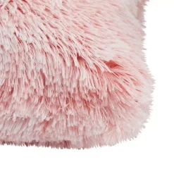 Juvale Blush Pink Faux Fur Throw Pillow Covers, Fuzzy Home Decor (20 X 20 Inches, 2 Pack) -Safavieh Store 6096655 ALT3