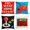 Juvale 4 Pack Decorative Gaming Themed Kids Throw Pillow Cover, 4 Designs (18 X 18 In) -Safavieh Store 6096674