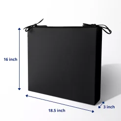 Unikome Set Of 4 Solid Water-resistant Outdoor Patio Seat Cushion -Safavieh Store 6114447 ALT2