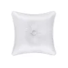 Five Queens Court Antonia White 16" Square Decorative Throw Pillow