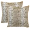 Hulala Home Faux Snow Leopard Fur Pillow Cover (Set Of 2) 1 Hulala Home Faux Snow Leopard Fur Pillow Cover (Set Of 2) -Safavieh Store 6137065