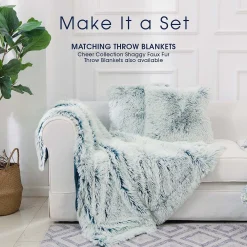 Cheer Collection Set Of 2 Shaggy Long Hair Throw Pillows - Super Soft And Plush Faux Fur Accent Pillows - 18 X 18 Inches 8 Cheer Collection Set Of 2 Shaggy Long Hair Throw Pillows - Super Soft And Plush Faux Fur Accent Pillows - 18 X 18 Inches -Safavieh Store 6138055 ALT2