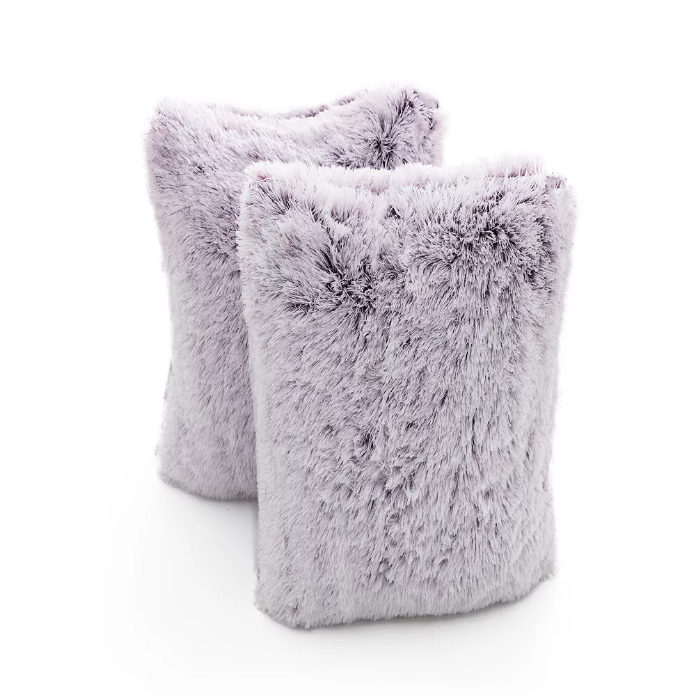 Cheer Collection Set Of 2 Shaggy Long Hair Throw Pillows - Super Soft And Plush Faux Fur Accent Pillows - 18 X 18 Inches 3 Cheer Collection Set Of 2 Shaggy Long Hair Throw Pillows - Super Soft And Plush Faux Fur Accent Pillows - 18 X 18 Inches