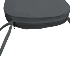 LeisureMod Modern Dining Chair Cushion Pads - Dark Gray -Safavieh Store 6144714 ALT3