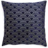 Juvale Velvet Throw Pillow Cover With Dark Blue And Gold Design (17x17 Inches) -Safavieh Store 6151974
