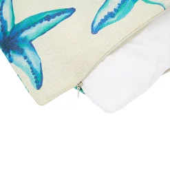 Okuna Outpost Set Of 4 Coastal Beach Throw Pillow Covers, 18x18 Decorative Nautical Cushion Cases -Safavieh Store 6151977 ALT2