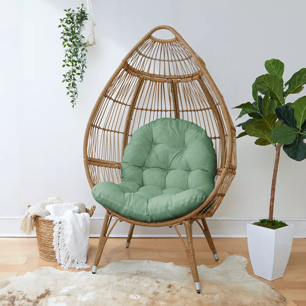 Sorra Home Sage Egg Chair Cushion 4 Sorra Home Sage Egg Chair Cushion - Image 2