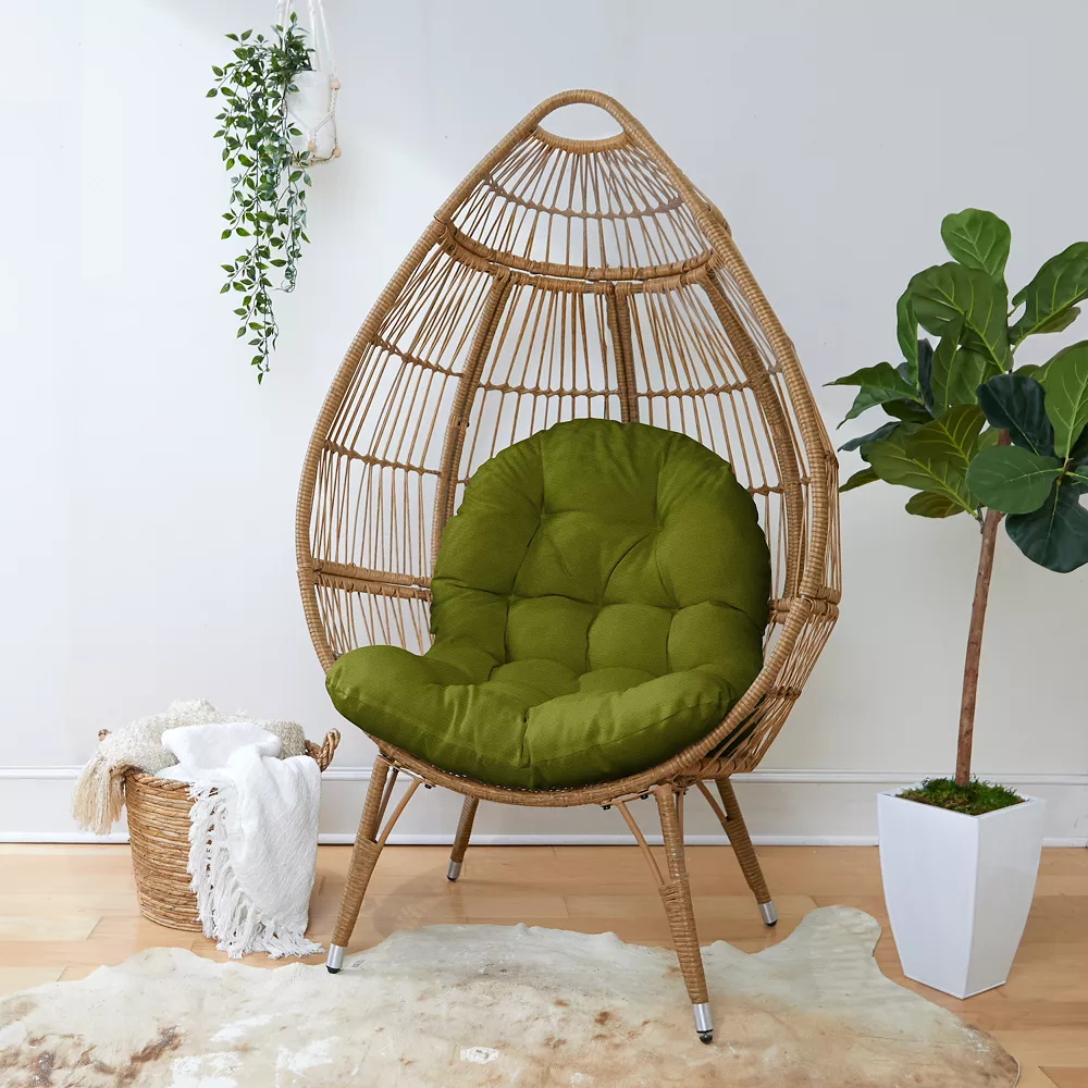 Sorra Home Avocado Egg Chair Cushion 4 Sorra Home Avocado Egg Chair Cushion - Image 2