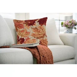 Liora Manne Frontporch Falling Leaves Indoor/Outdoor Pillow -Safavieh Store 6167560 ALT2
