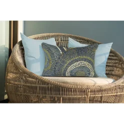 Liora Manne Marina Circles Indoor/Outdoor Pillow -Safavieh Store 6167564 ALT