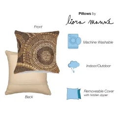 Liora Manne Marina Circles Indoor/Outdoor Pillow -Safavieh Store 6167567 ALT2